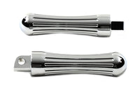 HARLEY Chrom Billet Batike Style Fußrastensatz Passend für 0- Alle Modelle mit weiblichem Montageblock