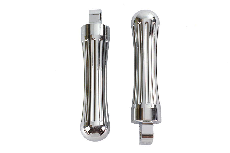 HARLEY Chrom Billet Batike Style Fußrastensatz Passend für 0- Alle Modelle mit weiblichem Montageblock