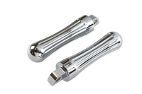 HARLEY Chrom Billet Batike Style Fußrastensatz Passend für 0- Alle Modelle mit weiblichem Montageblock