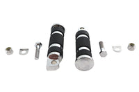 HARLEY Chrome Magna Ring Style Beifahrerfußrastensatz passend für alle Modelle ab 0 mit weiblichem Montageblock