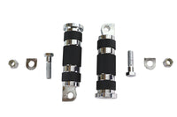 HARLEY Chrome Magna Ring Style Beifahrerfußrastensatz passend für alle Modelle ab 0 mit weiblichem Montageblock