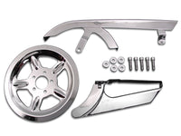 HARLEY Chrom-Riemenschutz- und Riemenscheiben-Abdeckungs-Kit Passend für 2004-2013 XL,