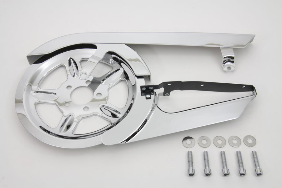 HARLEY Chrom-Riemenschutz- und Riemenscheiben-Abdeckungs-Kit Passend für 2004-2013 XL,