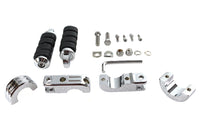 HARLEY Chrome Motorschutzbügel-Fußrastenhalter-Kit mit Fußrasten Passend für 0- Custom, Anwendung für 1-1