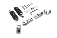 HARLEY Chrome Motorschutzbügel-Fußrastenhalter-Kit mit Fußrasten Passend für 0- Custom, Anwendung für 1-1
