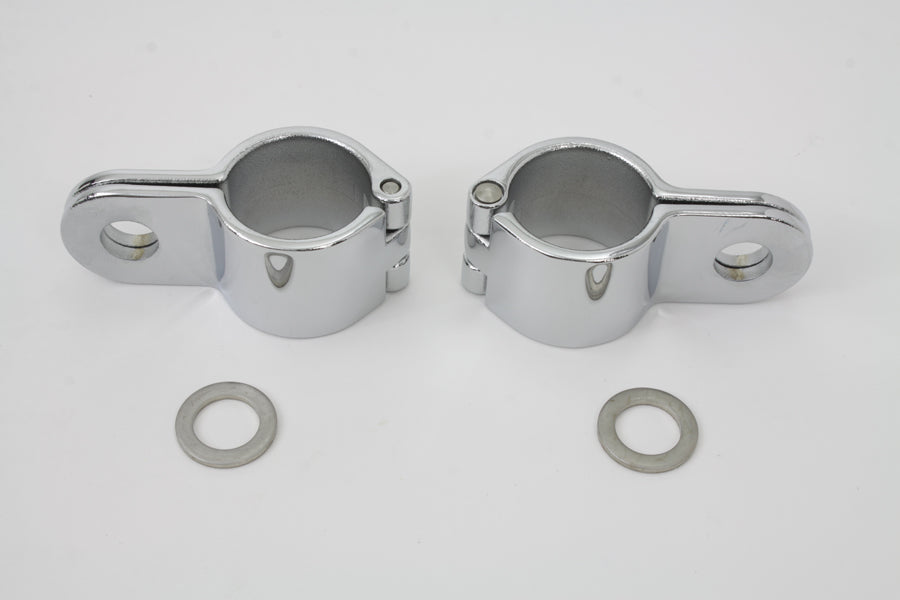 HARLEY Chrome 1-1/4 Zoll Fußrastenhalterung Klemme Set Passt 0- Custom, Anwendung