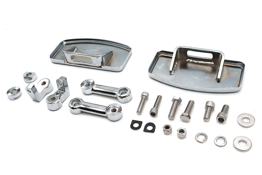 HARLEY Mini Driver verstellbares Trittbrett-Kit Passend für 0-  Custom, Montage auf vorhandenem weiblichem Clevis-Anschluss