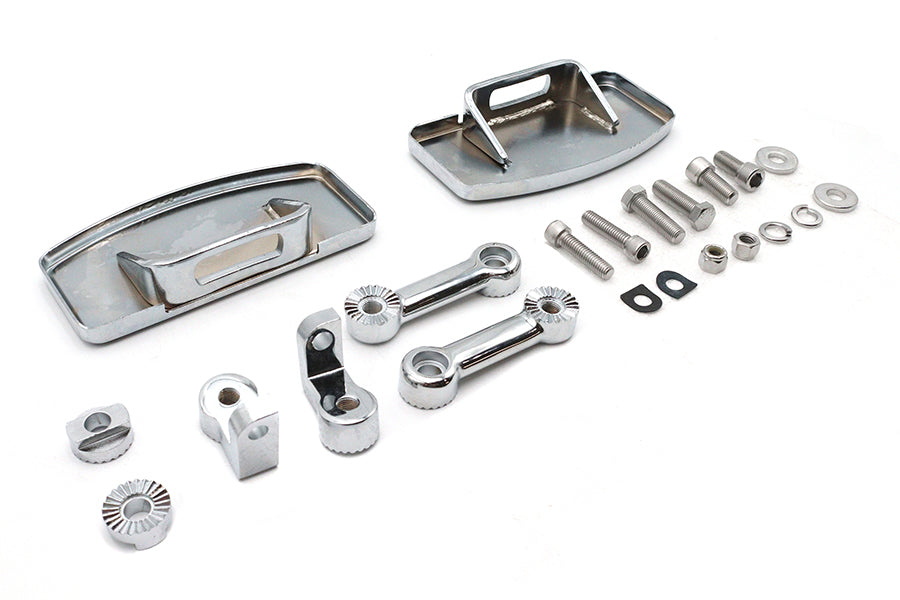 HARLEY Mini Driver verstellbares Trittbrett-Kit Passend für 0-  Custom, Montage auf vorhandenem weiblichem Clevis-Anschluss