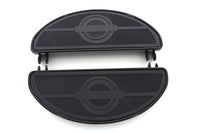 HARLEY Halbmond-Trittbrett-Set Schwarz Passend für 1941-1984 FL, 1936-1952 EL, 1936-1973 G, 1936-1952 W