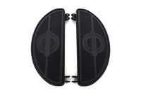 HARLEY Halbmond-Trittbrett-Set Schwarz Passend für 1941-1984 FL, 1936-1952 EL, 1936-1973 G, 1936-1952 W