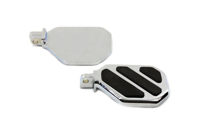 HARLEY Chrome Mini Peg-Board Set with 3 Pad Design Fits 0-  Custom, application to replace passenger
