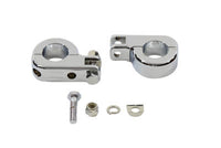 HARLEY Billet Footpeg Mount Set fits 0-  Custom, application to clamp to 1-1/4 engine bars"