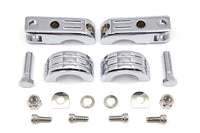HARLEY Billet Footpeg Mount Set fits 0-  Custom, application to clamp to 1-1/4 engine bars"