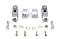 HARLEY Billet Footpeg Mount Set fits 0-  Custom, application to clamp to 1-1/4 engine bars"