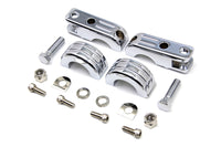 HARLEY Billet Footpeg Mount Set fits 0-  Custom, application to clamp to 1-1/4 engine bars"