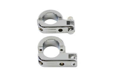 HARLEY verchromte Fußrastenhalterung passend für 0-Custom, Anwendung für 1-1/2" Rahmenrohr