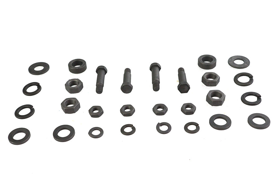 HARLEY Trittbrettmontage- und Scharnier-Hardware-Kit passend für 1940-1984 FL, 1940-1952 WL, 1959-1973 G,