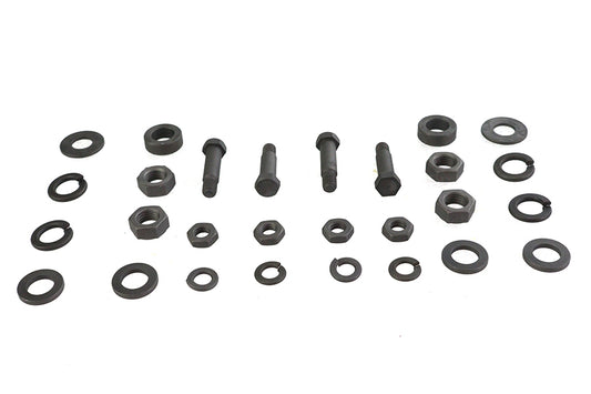 HARLEY Trittbrettmontage- und Scharnier-Hardware-Kit passend für 1940-1984 FL, 1940-1952 WL, 1959-1973 G,