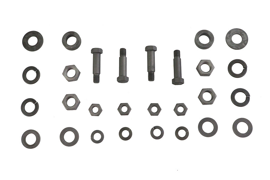 HARLEY Trittbrettmontage- und Scharnier-Hardware-Kit passend für 1940-1984 FL, 1940-1952 WL, 1959-1973 G,