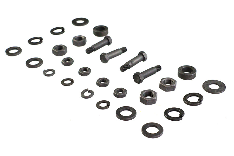 HARLEY Trittbrettmontage- und Scharnier-Hardware-Kit passend für 1940-1984 FL, 1940-1952 WL, 1959-1973 G,