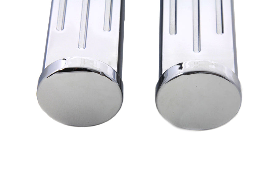HARLEY Chrome Ball Milled Fußrasten-Set, passend für 0- Alle, Modelle mit weiblichem Montageblock