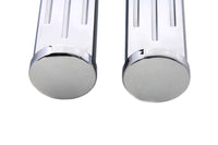 HARLEY Chrome Ball Milled Fußrasten-Set, passend für 0- Alle, Modelle mit weiblichem Montageblock