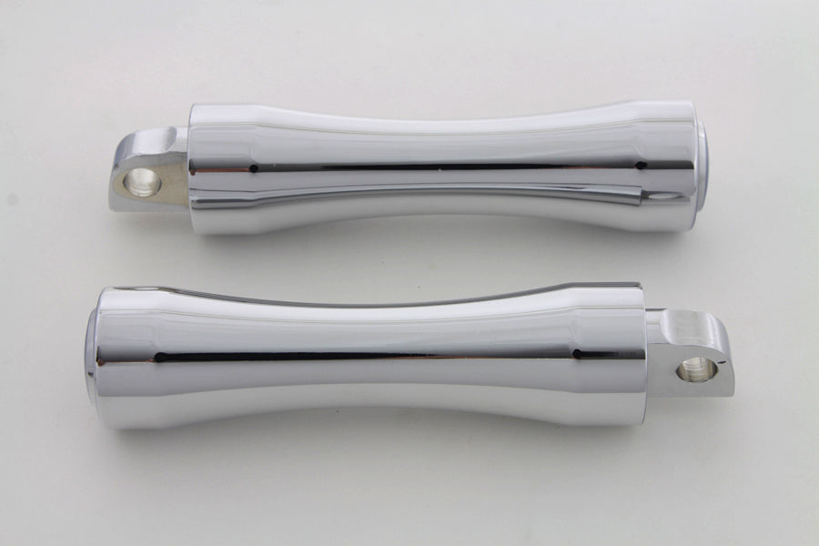 HARLEY Chrom Kontur End Trittbrett-Set Passt 0- Alle Modelle mit weiblichem Montageblock