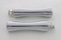 HARLEY Chrom Kontur End Trittbrett-Set Passt 0- Alle Modelle mit weiblichem Montageblock