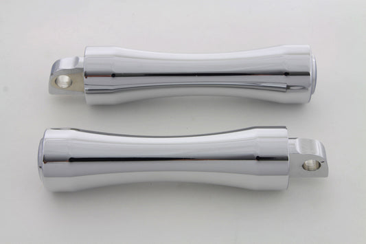 HARLEY Chrom Kontur End Trittbrett-Set Passt 0- Alle Modelle mit weiblichem Montageblock