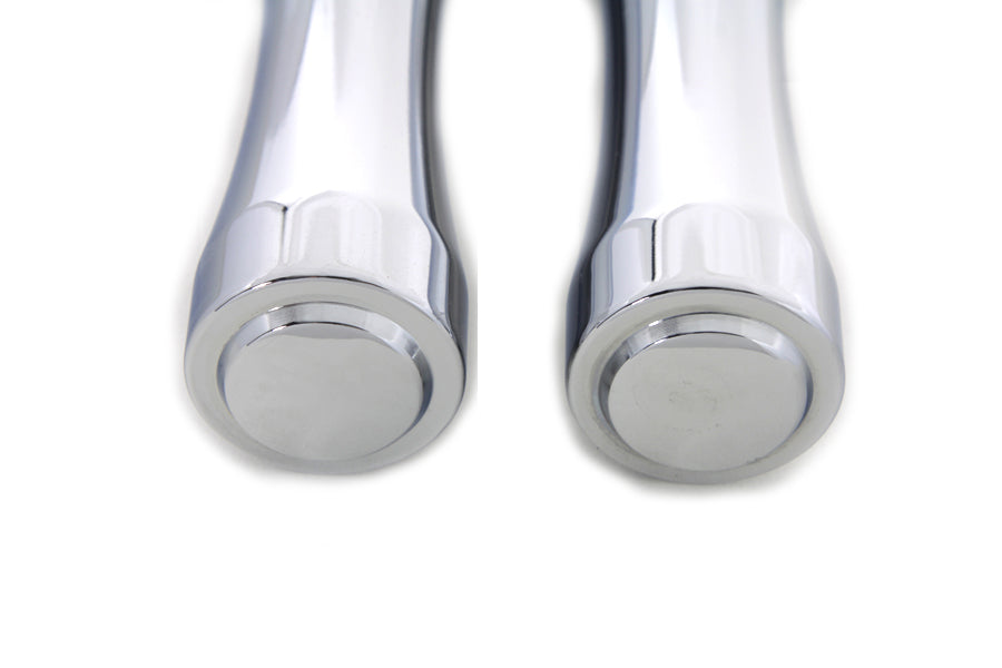 HARLEY Chrom Kontur End Trittbrett-Set Passt 0- Alle Modelle mit weiblichem Montageblock