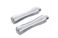 HARLEY Chrom Kontur End Trittbrett-Set Passt 0- Alle Modelle mit weiblichem Montageblock