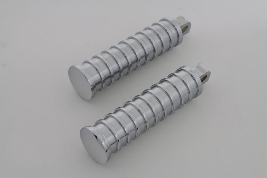 HARLEY Chrom Trittbretter-Set Light Grooves Passend für 0- Alle Modelle mit weiblicher Aufnahme