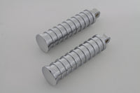 HARLEY Chrom Trittbretter-Set Light Grooves Passend für 0- Alle Modelle mit weiblicher Aufnahme