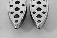 HARLEY Chrom Trittbretter im Tropfenform-Design für 0- Alle Modelle mit weiblichem Montageblock