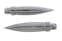 HARLEY Chrom-Fußrasten-Set, langes Torpedo-Design, passt für 0-  Alle, alle Modelle mit weiblichem Montageblock