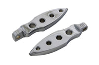 HARLEY Chrome Dagger Fußrasten-Set, gebohrt, passend für alle Modelle mit weiblichem Halter (0-)
