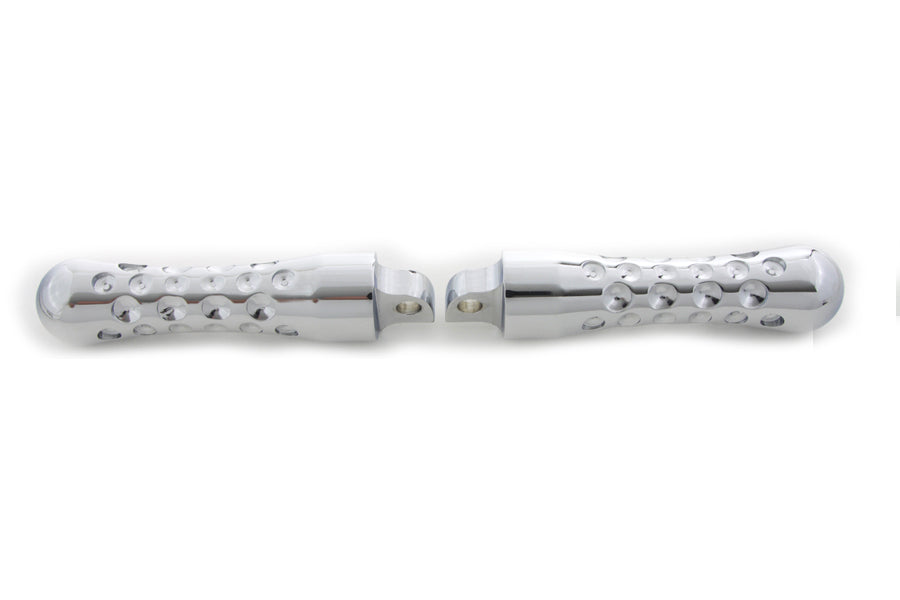 HARLEY Chrome Contour Agostinni Fußrasten-Set Passend für 0-  Alle, alle Modelle mit weiblicher Aufnahme