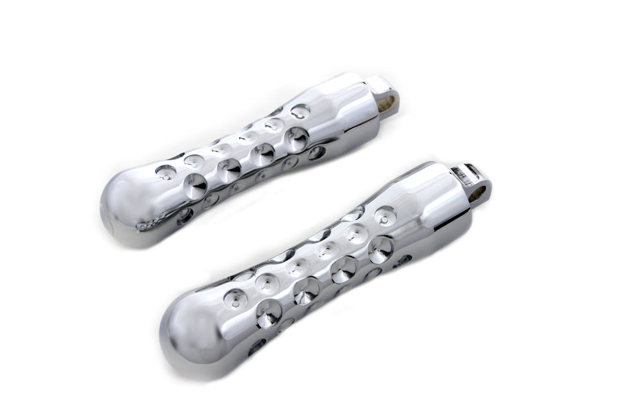 HARLEY Chrome Contour Agostinni Fußrasten-Set Passend für 0-  Alle, alle Modelle mit weiblicher Aufnahme