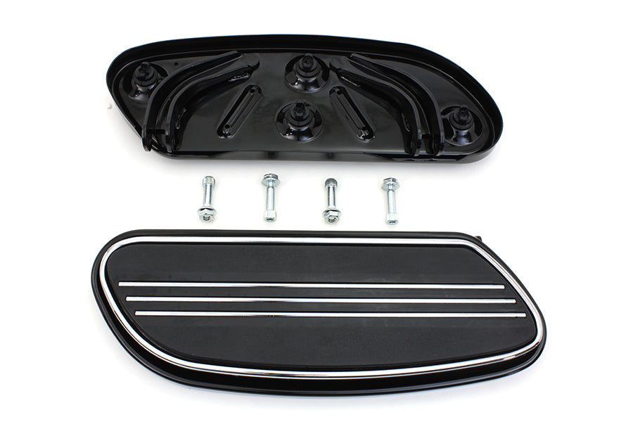HARLEY Fahrertrittbretter Set schwarz passend für FLST Modelle ab Baujahr 1986, FLT Modelle ab Baujahr 1980,