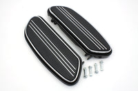 HARLEY Fahrertrittbretter Set schwarz passend für FLST Modelle ab Baujahr 1986, FLT Modelle ab Baujahr 1980,