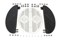 HARLEY Deluxe Half Moon Trittbrett-Set passend für FL 1941–1984, W 1936–1952,