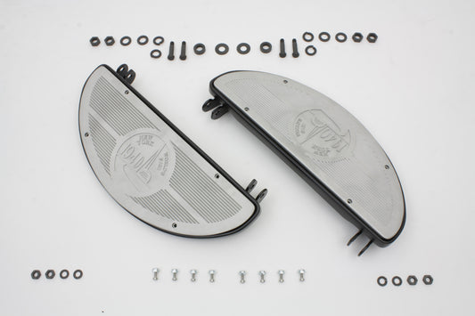 HARLEY World's Fair Half Moon Footboard Kit fits 1941-1984 FL,  1936-1952 W,