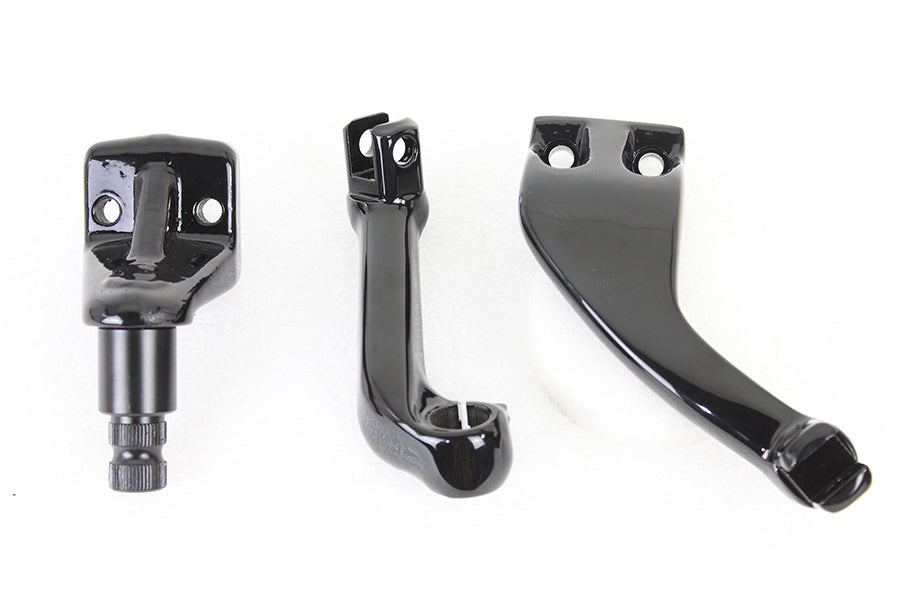 HARLEY Black Driver Replica Fußrastenhalter Set passend für 1982-1994 FXR, 1982-1994 FXR,