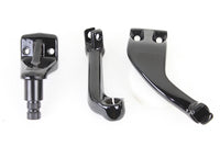 HARLEY Black Driver Replica Fußrastenhalter Set passend für 1982-1994 FXR, 1982-1994 FXR,