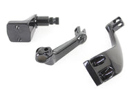 HARLEY Black Driver Replica Fußrastenhalter Set passend für 1982-1994 FXR, 1982-1994 FXR,