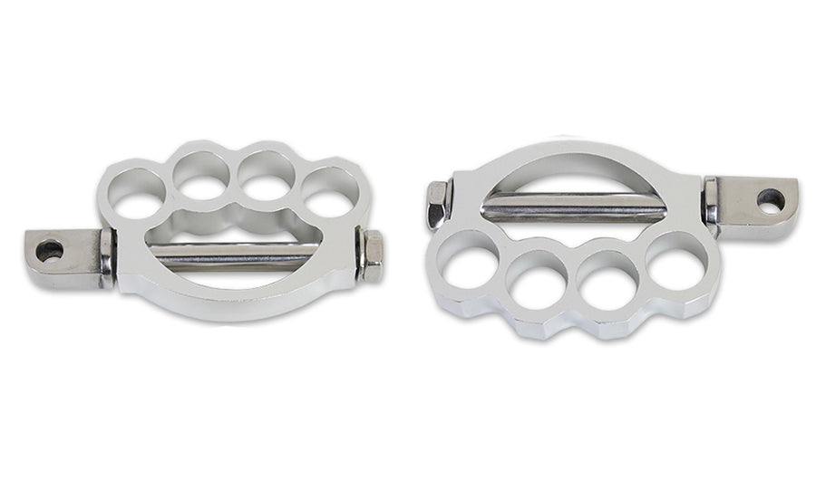HARLEY Knuckle Fußrastensatz Chrom Passend für 0- Alle, Modelle mit weiblichem Montageblock