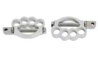 HARLEY Knuckle Fußrastensatz Chrom Passend für 0- Alle, Modelle mit weiblichem Montageblock