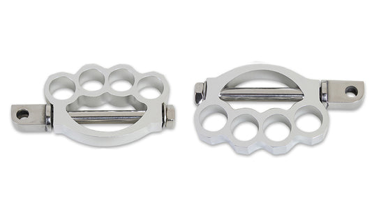 HARLEY Knuckle Fußrastensatz Chrom Passend für 0- Alle, Modelle mit weiblichem Montageblock