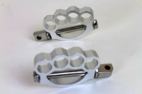 HARLEY Knuckle Fußrastensatz Chrom Passend für 0- Alle, Modelle mit weiblichem Montageblock