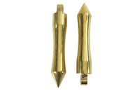 HARLEY Solid Brass Pirate Spike Footpeg Set Fits 0-  All, models with female mounting block